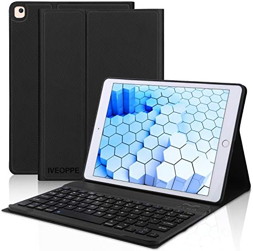 iPad 8th/7th Gen Keyboard Case 10.2 inch, iPad Pro 10.5-inch Case with Keyboard for iPad Air 3 2019, Removable Bluetooth Wireless Keyboard Case for iPad 10.2 8th Gen 2020/7th Gen 2019/10.5 2017/Air 3