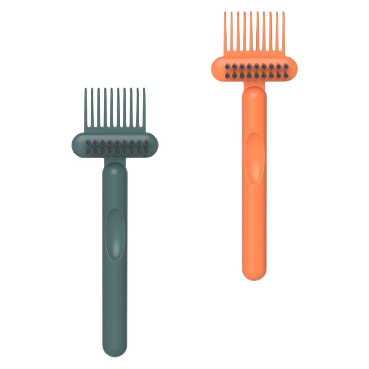 2pcs Comb Hair Brush Cleaning Tool Hair for Slick Back Brush Cleaner Ergonomic Handle