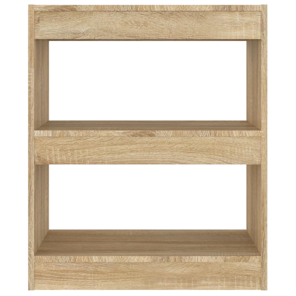 Librería Sonoma Roble 60 x 30 x 72 cm Moderna Estantería de pie con robusto material de madera y amplio espacio de almacenamiento para libros, DVD, como estantería y separador de habitaciones