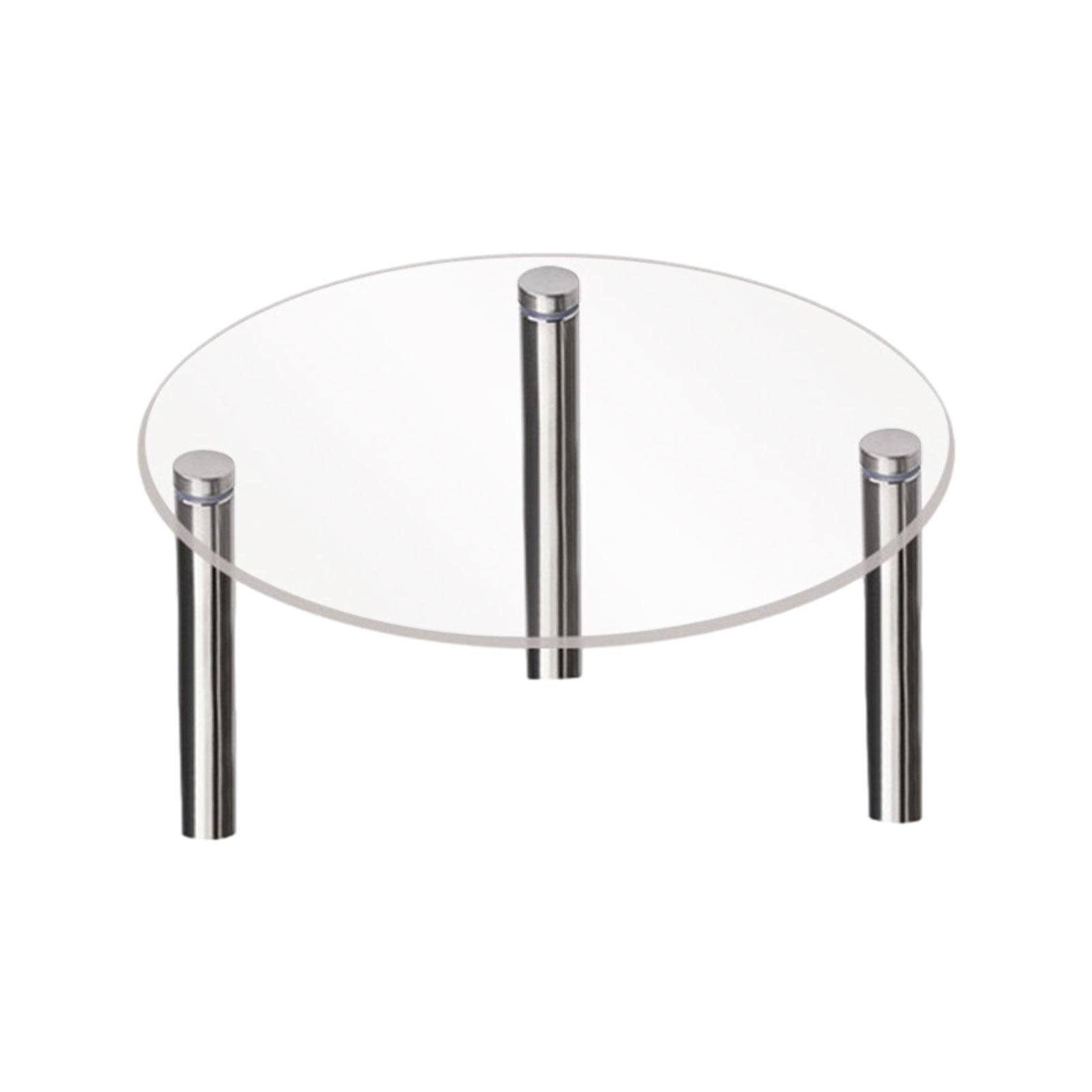 Bavokon A Cup Cake Tier Stand - Crylic Glass Round Cake Stand - Transparent Stackable Cake Stand, Cupcake Tower Stand, Cupcake Holder, Display For Pastry Wedding