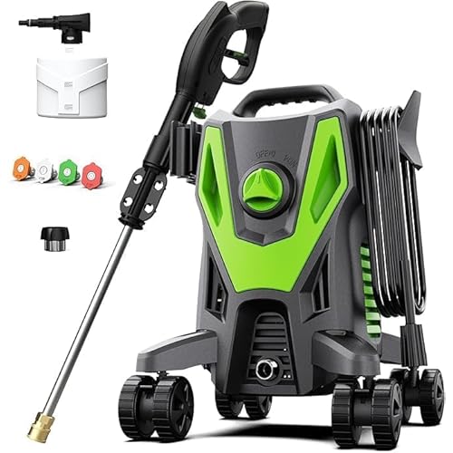 Pressure Washer Power Washer 4800PSI 3.2GPM with 4 Quick Connect Nozzles, Foam Cannon for Cars Home Cleaning