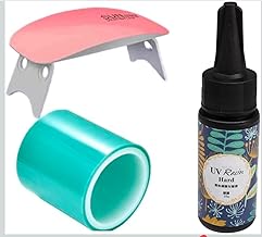 BANIRA 25gm UV Resin Kit with UV Tape & UV Lamp | Fast Curing, Non-Toxic, High Gloss Crystal Clear Resin for Jewelry Making, DIY Art, Keychains, Crafts & Coating | Bubble-Free, Durable & Easy to Use