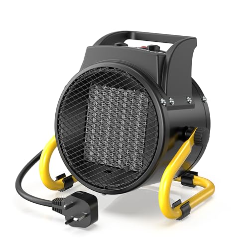DAHTEC Electric Fan Heater 2000W - Fast Heating, Energy Efficient - Portable Ceramic Heaters - Adjustable Angle & Overheat Protection - Ideal for Home, Garage, Greenhouse