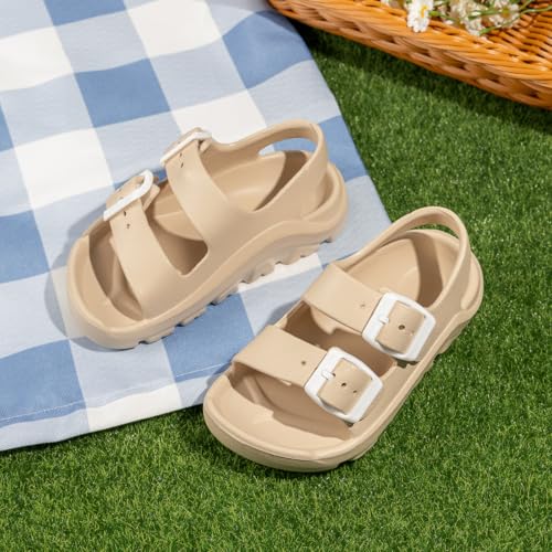 Casazoe Toddler Boys Girls EVA Comfort Lightweight Sandals Breathable Summer Beach Pool Casual Outdoor Shoes Adjustable Strap Open Toe Anti-Slip Quick Dry Shoe(Toddler/Little kids)3