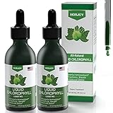 Chlorophyll Liquid Drops - 100% Natural Energy Booster and Immune Support - Internal Deodorant and Detox - Altitude Sickness Relief - Fast Absorption, Vegan & Non-GMO - 120 Servings (Pack of 2)