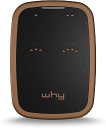 WHY EVO NOA Wild Tobacco Radio Commande Multifréquence de 280 à 868 MHz Ouvre-porte Rolling Code fixe auto-apprentissage 4 en 1 Télécommande Garage Portail programmable Ergonomique Longue Portée