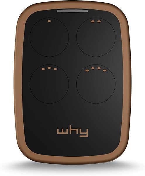 WHY EVO NOA Wild Tobacco Radio Commande Multifréquence de 280 à 868 MHz Ouvre-porte Rolling Code fixe auto-apprentissage 4 en 1 Télécommande Garage Portail programmable Ergonomique Longue Portée - 1