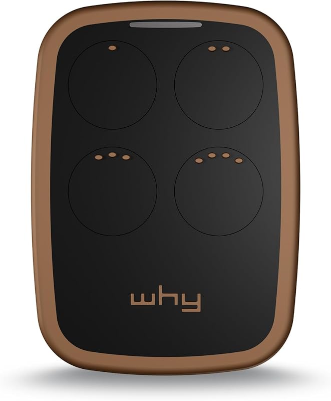 WHY EVO NOA Wild Tobacco Radio Commande Multifréquence de 280 à 868 MHz Ouvre-porte Rolling Code fixe auto-apprentissage 4 en 1 Télécommande Garage Portail programmable Ergonomique Longue Portée