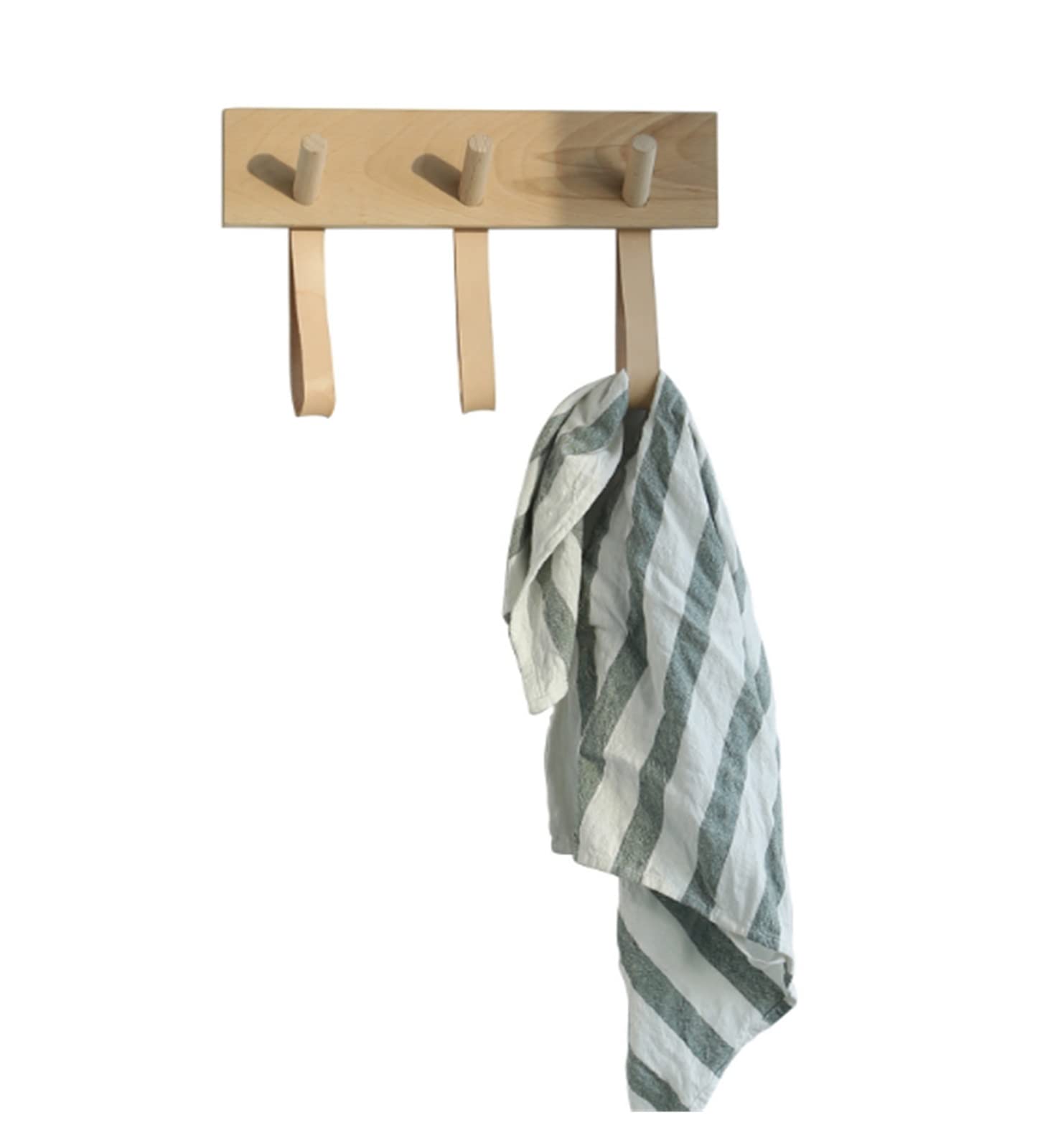 Wieszak Scienny Na Płaszcze Nowoczesny Wieszak Na Płaszcz I Kapelusz Naścienny, Piękny Drewniany Wieszak Z Szelkami W Klasycznym Stylu Haczyki Na Płaszcze(Size:3 hooks)