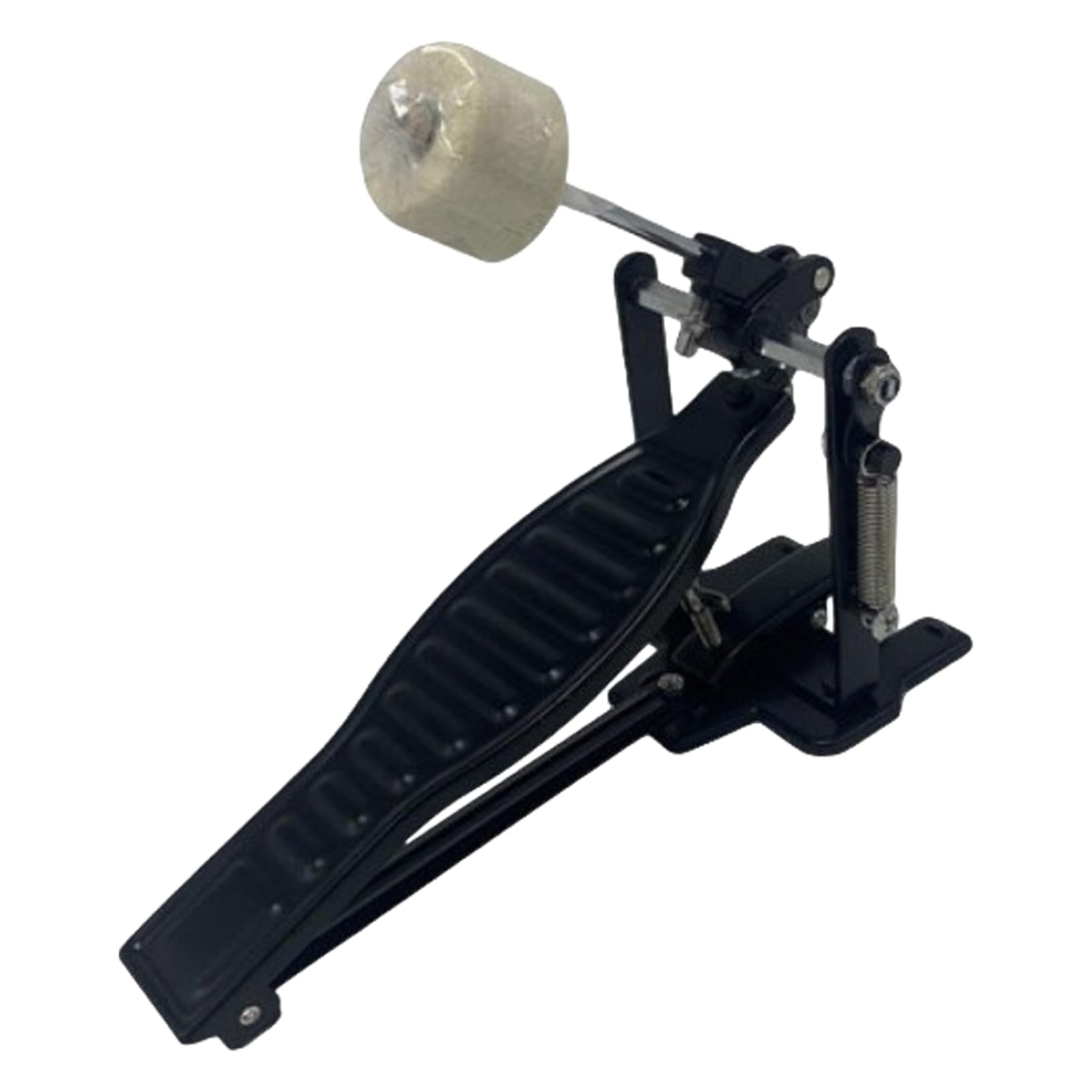 Pedale per grancassa con battente, pedale per grancassa in lega di alluminio, pedali di ricambio per basso, accessori per batteria di lunga durata, nero