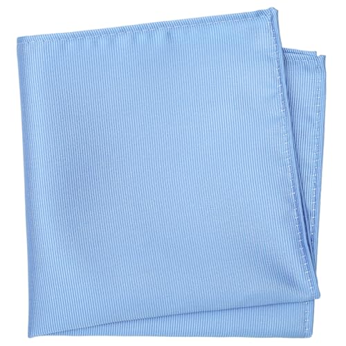 Image of Boy's Solid Tie with Pocket Square Set, Regular Necktie for Children and Kids, Self-Tied