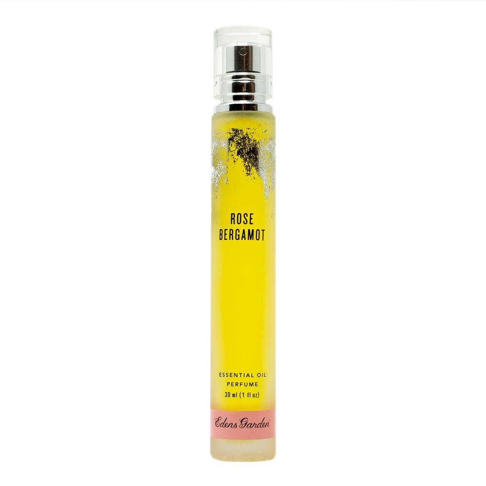 Edens Garden Rose Bergamot Natural Essential Oil Perfume (Citrus & Floral Aroma), 1 oz
