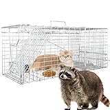 Live Animal Trap for Possum, Groundhog,Gopher,Beaver,Raccoon,Humane Live Animal Cage,Outdoor Small A