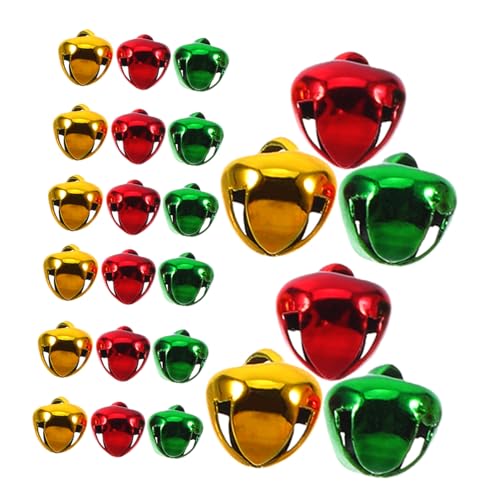 KALLORY 24pcs -Opening Bell Christmas Supplies Bell Pendant Decoration Cheerful Sound Craft Bells Bell Hanging Doorbell Ornaments Bells Crafting Jewelry Making Supplies