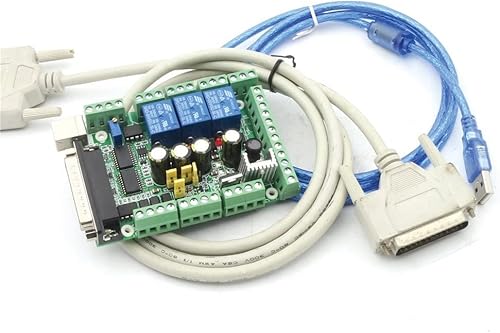 RATTMMOTOR 5 axes Mach3 pas de contrôleur de moteur à pas Carte d'interface Breakout pour routeur CNC Cover
