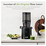 Hurom H320 Slow Juicer, Black | Self-Feeding Cold Press Juice Machine for Vegetables and Fruit | High Yield | BPA Free | 500ml (16.90z) Chamber | Slow Squeeze | Easy to Clean - Image 2