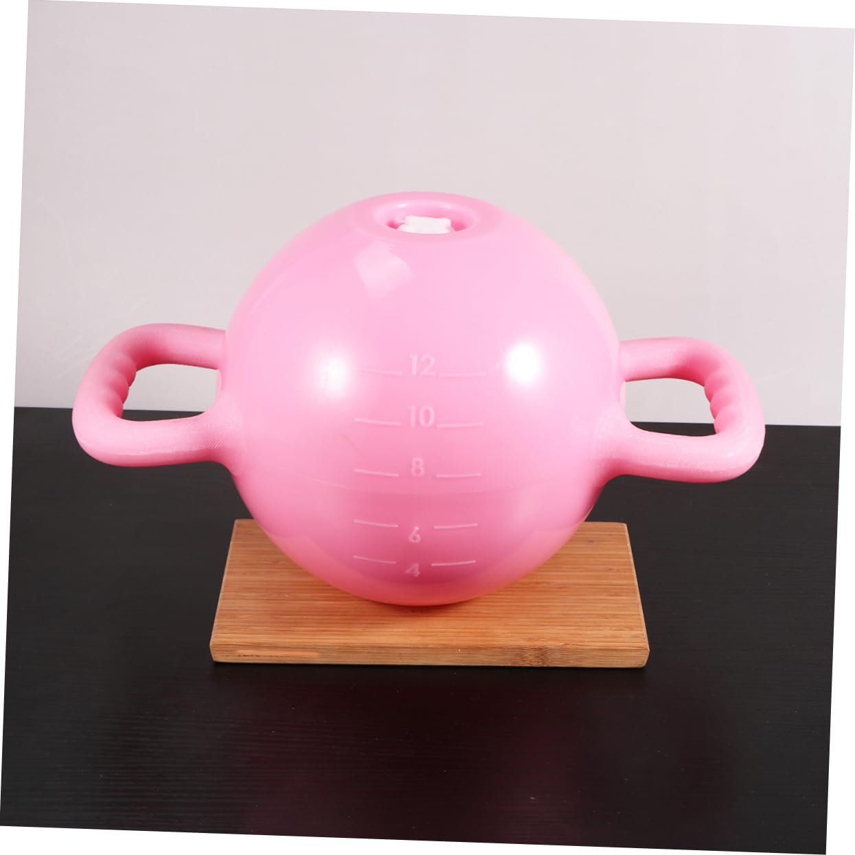 Kettlebells 1 Stück Rosa PVC mit Doppelgriffen für Yoga und Training
