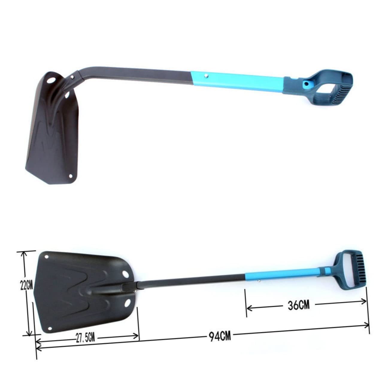 Toddmomy Pelle à Neige Grattoir Pliable Aluminium avec Manche Long pour Dégivrer Voiture Pare-Brise Characters