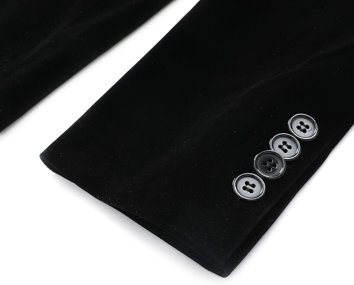 Cloudstyle Mens 2-Piece Suit Peaked Lapel 1 Button Tuxedo Slim Fit Dinner Jacket Pants - Image 5