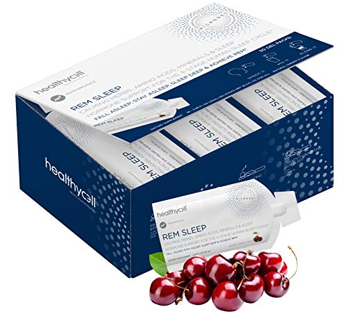 Healthycell REM Sleep, Adult Sleep Aid, Extra Strength Sleep Supplement to Fall Asleep, Stay Asleep, Sleep Deep, Achieve REM, Wake Refreshed with Melatonin, Lemon Balm, GABA, MICROGEL (30 Gel Packs)