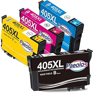405XL Ink Cartridges for Epson 405 Ink Cartridges Multipack for Epson Workforce Pro WF4820 WF3820 WF7820 WF-7840 WF-4820DWF WF-7840DTWF WF-4830DTWF WF-4820DWF WF-3825DWF WF-4825DWF WF-7835DTWF
