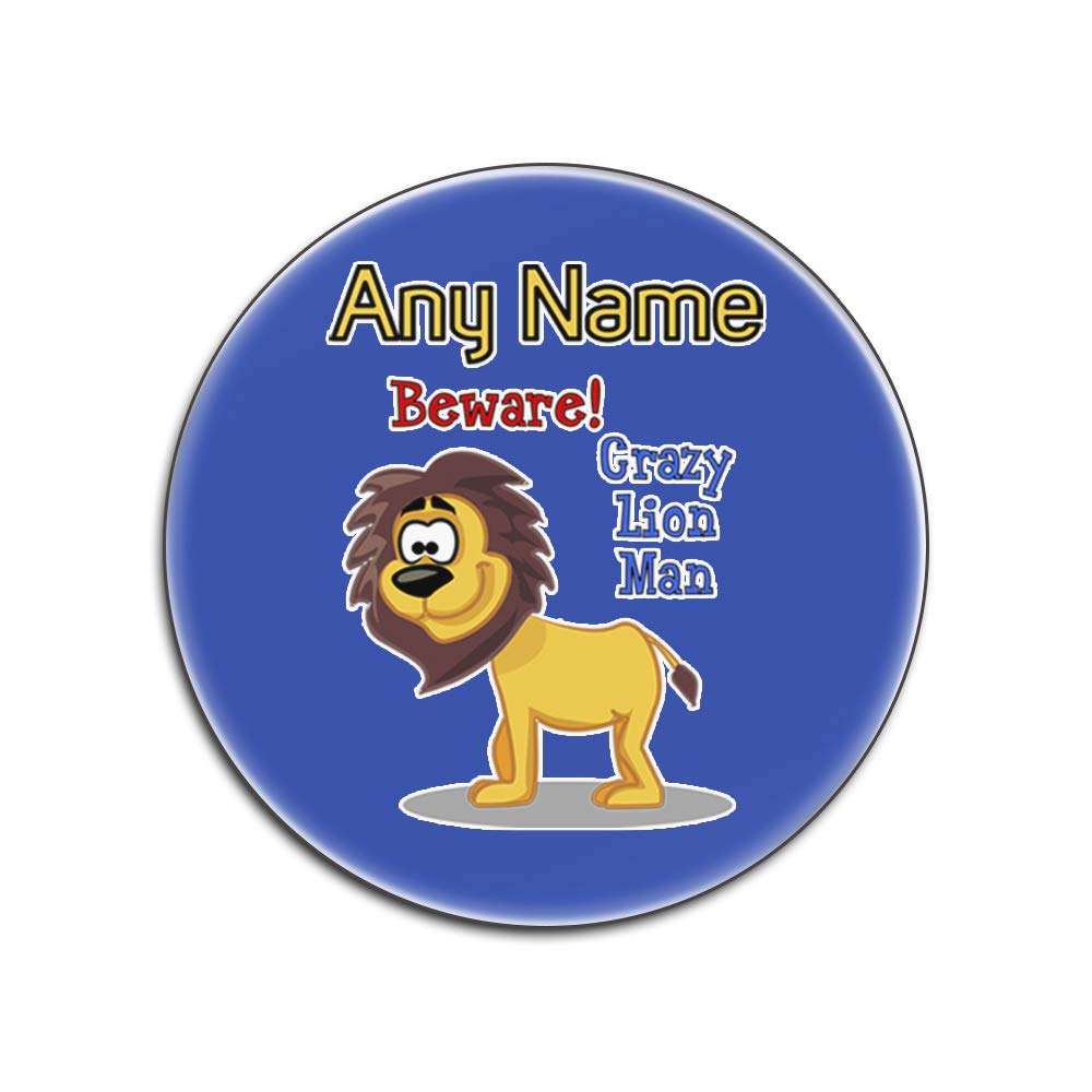 Dessous-de-verre crazy lion man bleus parfaits pour l'apéritif au salon