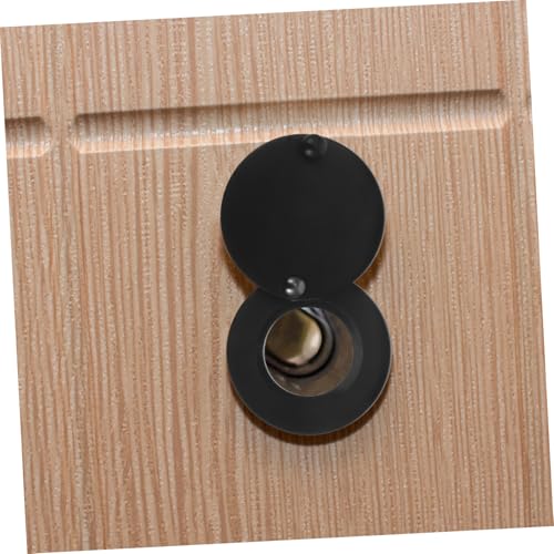 POPETPOP 2 piezas cubierta sólida para ojo de puerta protección de privacidad fácil de instalar para seguridad del hogar miniatura 4