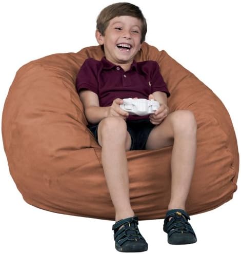 FUGU Kids Bean Bag Chair Brand Rust - Small 2'