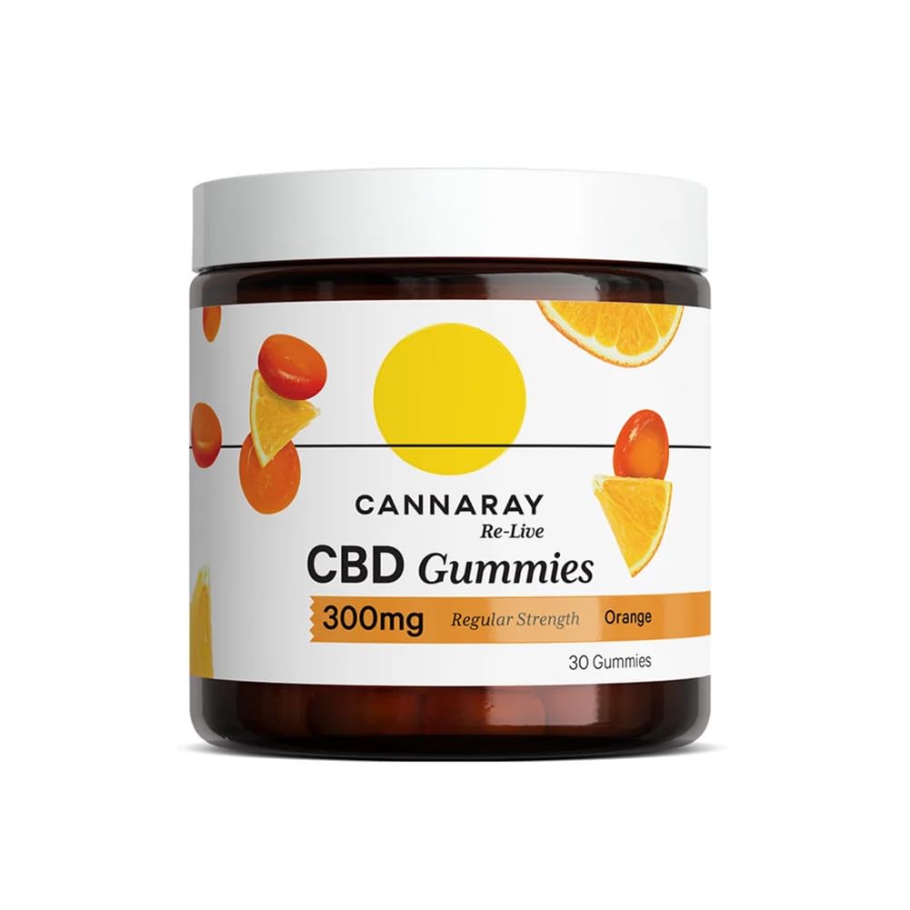 Gummies, 300mg | Regular Strength | Delicious Natural Orange Flavour (30 Gummies)