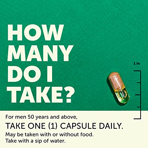 Smartypants Multivitamin For Men 50+: Omega-3 Dha, Zinc For Immunity, Vitamins D3, C, B6, B12, Vitamin A For Eyes, Folate, Selenium, One Per Day, 30 Capsules, 30 Day Supply #TOP4