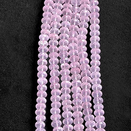 Fil quartz rose facetté en rondelle 8mm 10mm LKBEADS, perle naturelle pour collier DIY