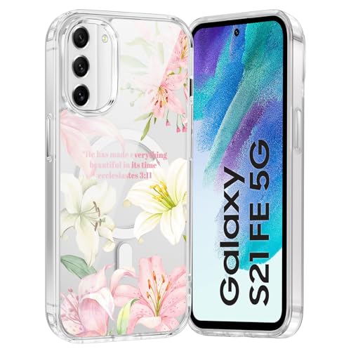 Coque Samsung S21 FE fleur de lys chrétienne pour votre quotidien