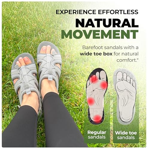 HF Baresandals I – Outdoor & Lightweight Barefoot Sandals That Move With You Naturally, Zero-Drop Sole, Flexible, All-Day Comfort Unisex4
