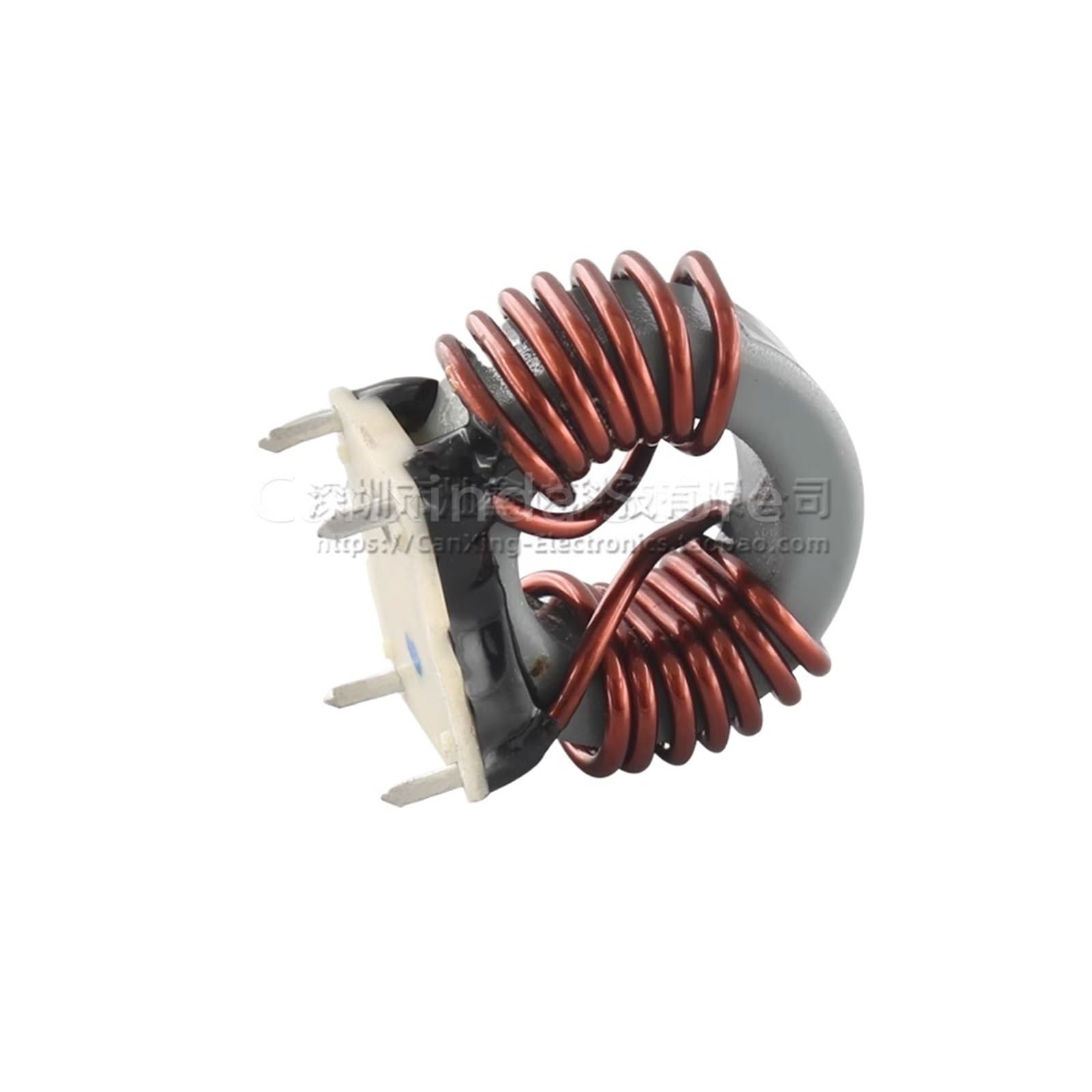 5 inductores de anillo magnético de bobina de choque de modo común con base, 470 µH, 10 A, diámetro del cable: 1 mm, filtro de fuente de alimentación conmutada.
