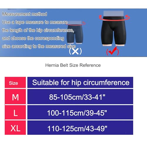 Faja para Hernia para Hombre con Almohadillas de Compresión Extraíbles miniatura 2