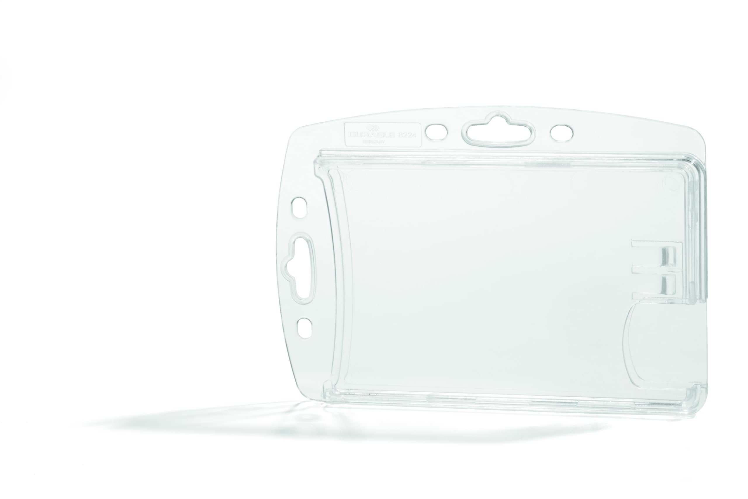 Durable Doppelbox für 2 Betriebs-/Sicherheitsausweise im Format 54 x 85 mm, Packung à 10 Stück, transparent, 892419