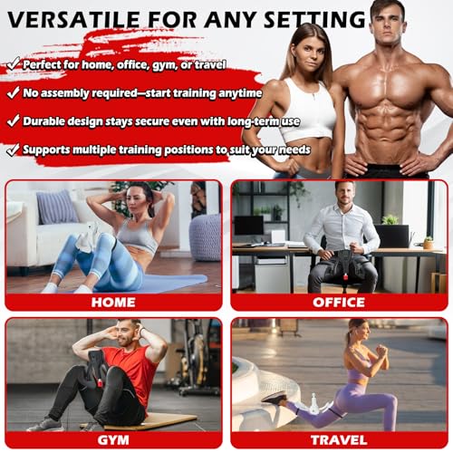 Image of 3rd Gen Inner Thigh Leg Train Exercisers 0-100 lbs Adjustable Resistance with Leg Straps Band Pelvic Floor Kegel Hip Exercise Workout Equipment Pilates Women Men