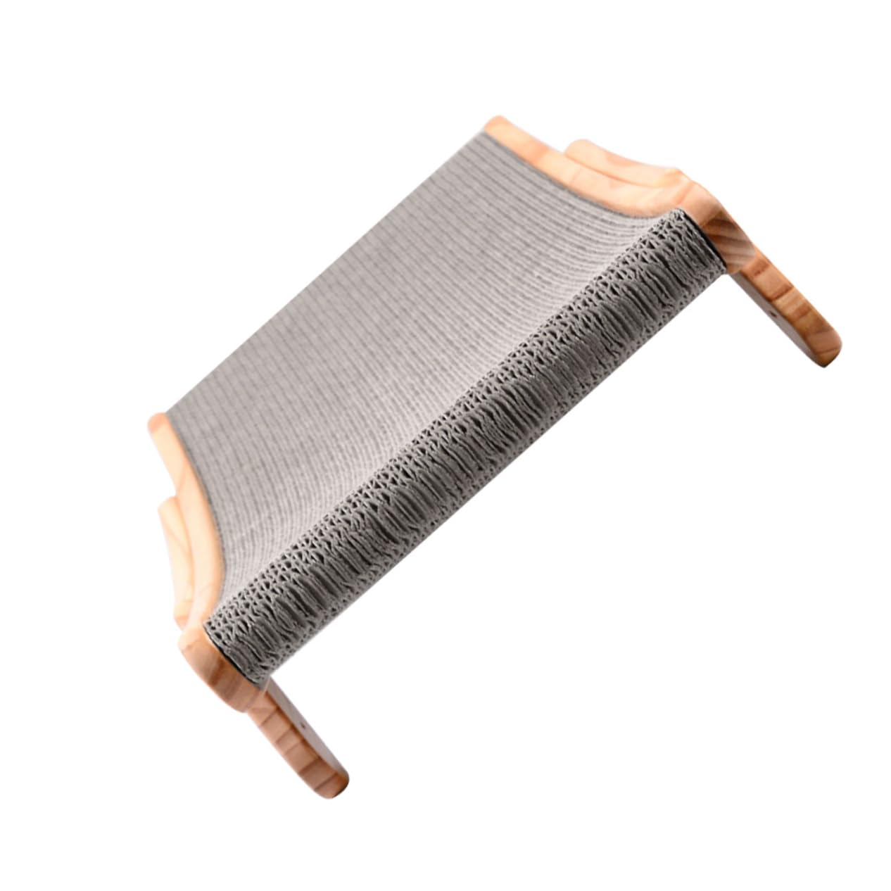 DOITOOL Rascador para Gatos de Madera y Cartón Ondulado Tabla de Moler Garras Juguete Rascador para Gatos Protector de Muebles para Uso en Interiores