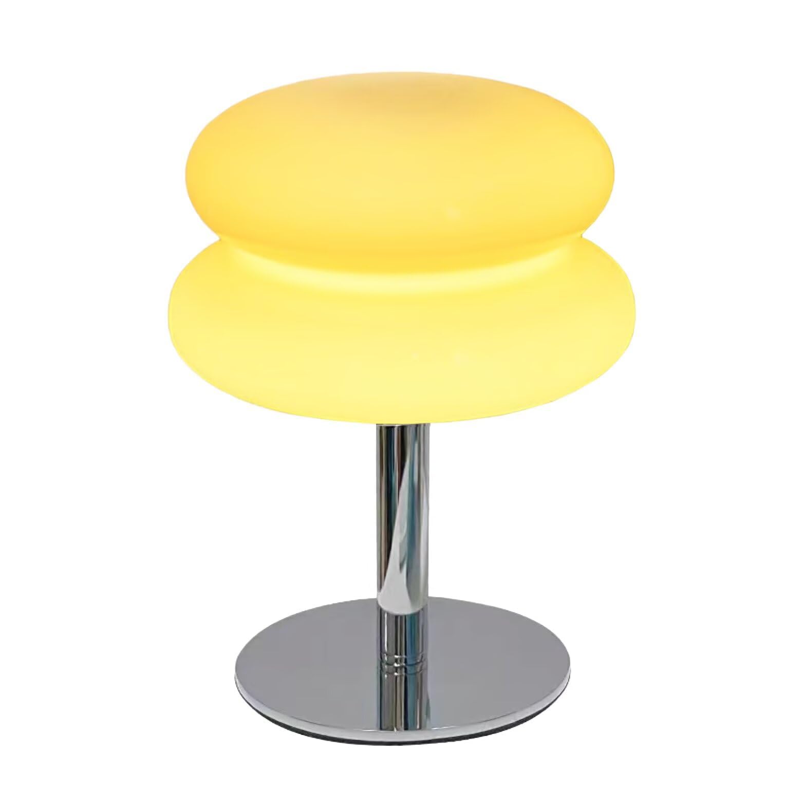 GUANSHAN Vintage Glass Table Lamp Elegant Night Light Retro Macaron Color Bedside Table Lighting Decorative Table Light for Living Room, Bedroom