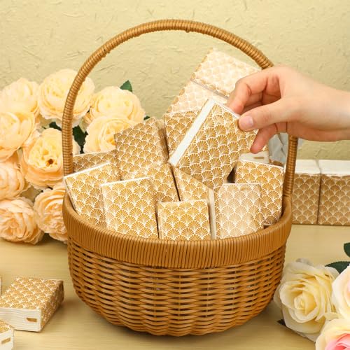 Image of Ctosree 50 Pack Vintage Pocket Tissues Travel Packs Bulk 500 Sheet Small Tissues Pocket Packs Party Favors 3 Ply Mini Travel Size Individual for Allergy Camping