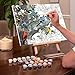 Ledgebay DIY Paint by Numbers Kit for Adults Unframed Canvas: Beginner to Advanced Paint by Numbers Kit Kits Include Acrylic Paint Set 4 Brushes & Tabletop Easel -(Orchard Puzzle 16