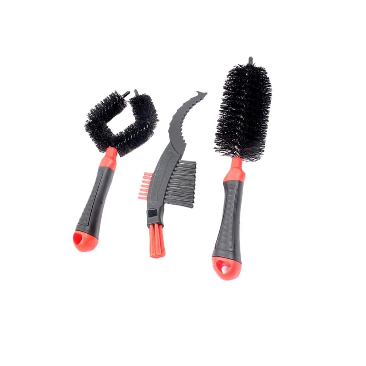 GOOHOCHY Material Bike Chain Brush Comfortable Handle 3 in 1 Bike Chain Wash for Travel