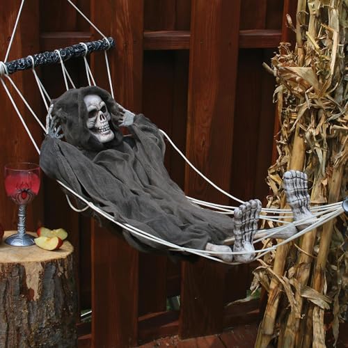 Hammock Reaper Standard Fun World Lazy Bones 64 pouces décoration Halloween - 3