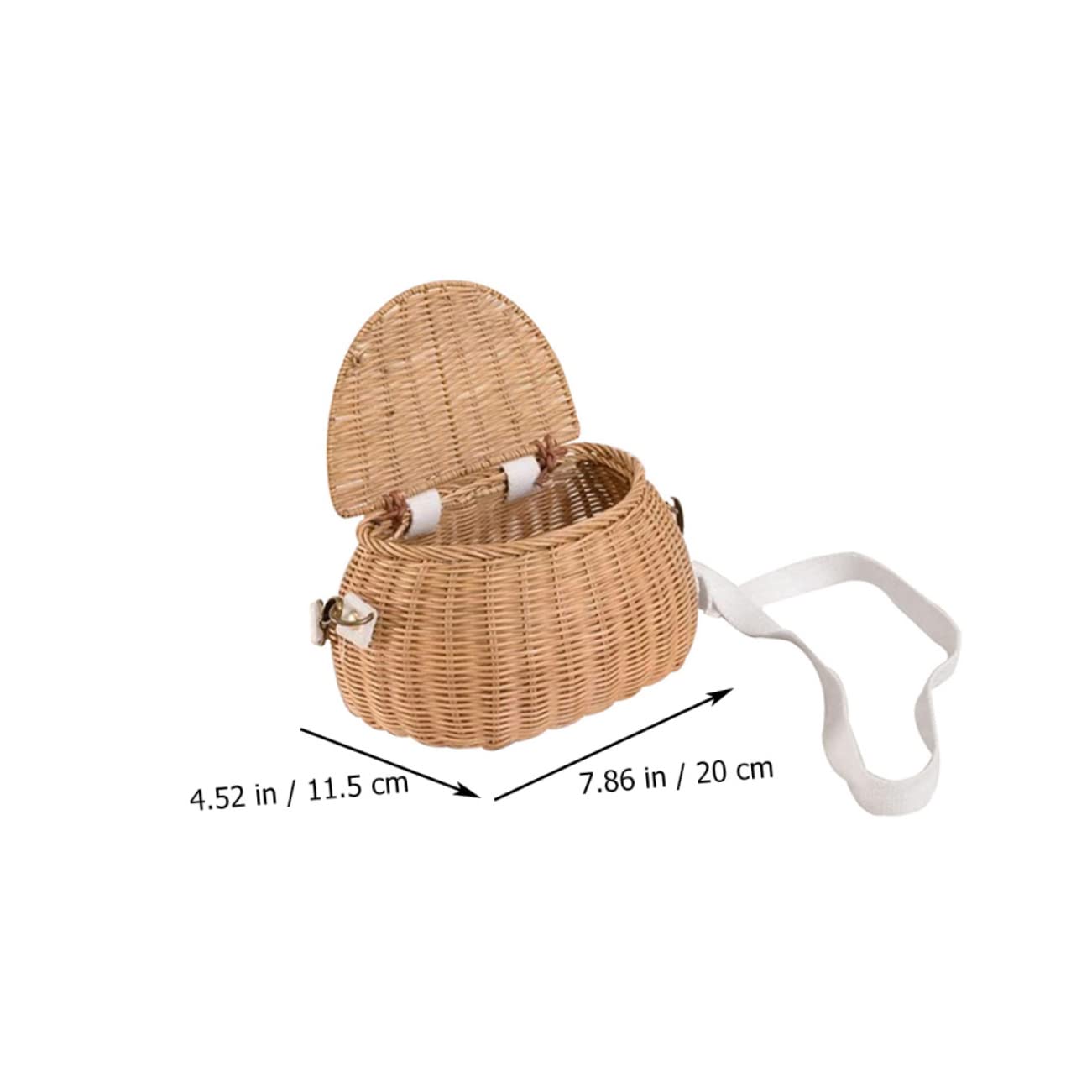 POPETPOP 2 Pièces Panier De Vélo Panier De Vélo pour Enfants Paniers De Rangement avec Couvercles Panier De Vélo avec Couvercle Panier De Vélo en Osier De Pique- Vélo Vélo pour