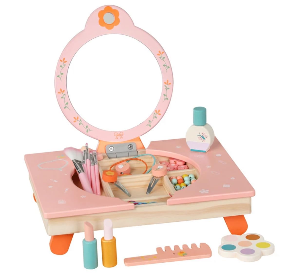 See full amazon price history chart for TOYARTSY Wooden Toddler Makeup & Hairdressing Playset for Girls | Pretend Play Beauty Salon Kit | Safe & Eco-Friendly Toy for Imaginative Role-Playing Fun TOYARTSY Wooden Toddler Makeup & Hairdressing Playset for Girls | Pretend Play Beauty Salon Kit | Safe & Eco-Friendly Toy for Imaginative Role-Playing Fun (B0D9QJLZTD) Amazon Price History, Amazon Price Tracker