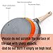 Hiceeden Nonstick Crepe Pan with Spreader, 10-Inch Tortilla Pan with Detachable Handle, Ceramic Coating Pancake Griddle Dosa Tawa Pan, for All Stove, Induction Compatible, PFOA Free, Black
