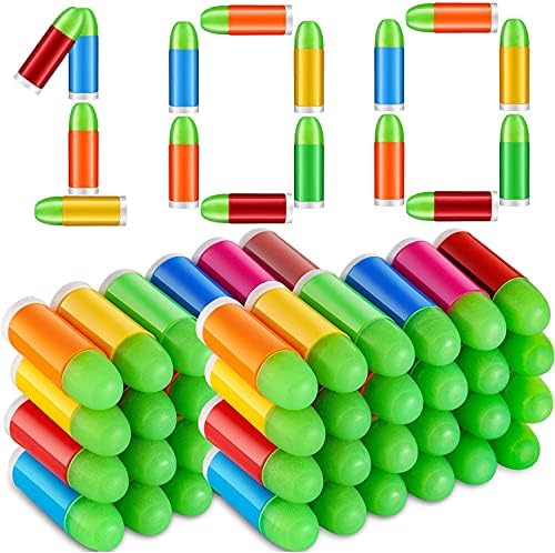 M1911 Toy Gun Ammo Refill for Colt M1911 and Mauser C96 100PCS - Rubber Tip Toy Bullets