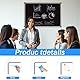 Royomal Magnetisch Whiteboard Klein, 40x30cm Magnetisches Whiteboard, Magnetic Abwischbar für Schreibtisch, Magnettafel Wand HäNgende Doppelseitige Tafel, für Büro, Heim und Schule