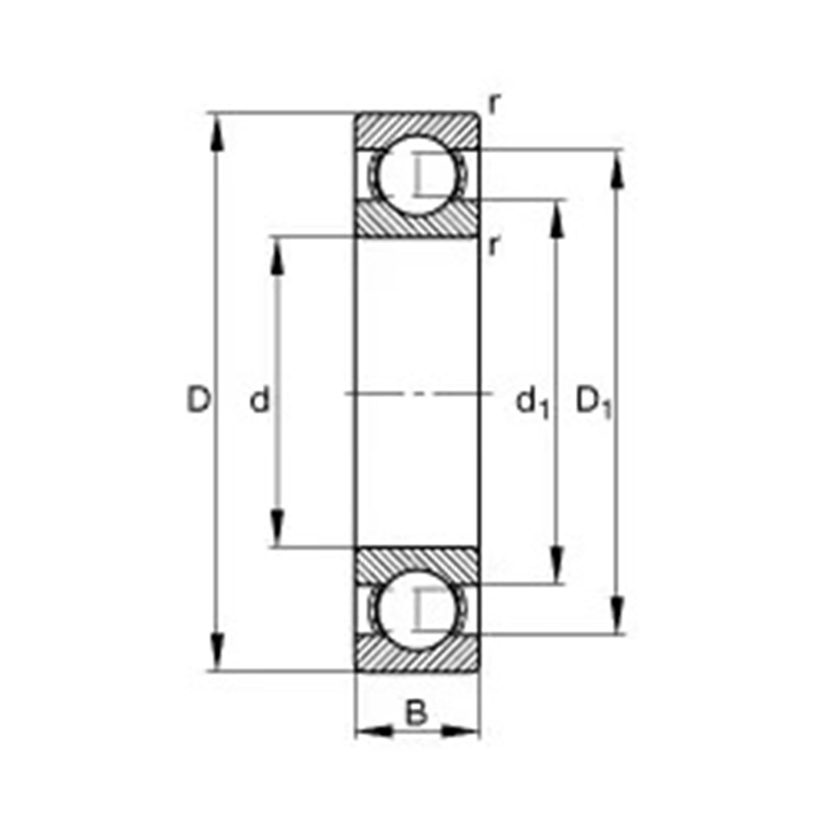 10 pz Cuscinetto 16006 7000106 30x55x9 Cuscinetti a Sfere a Gola Profonda Aperti Cuscinetto a Singola