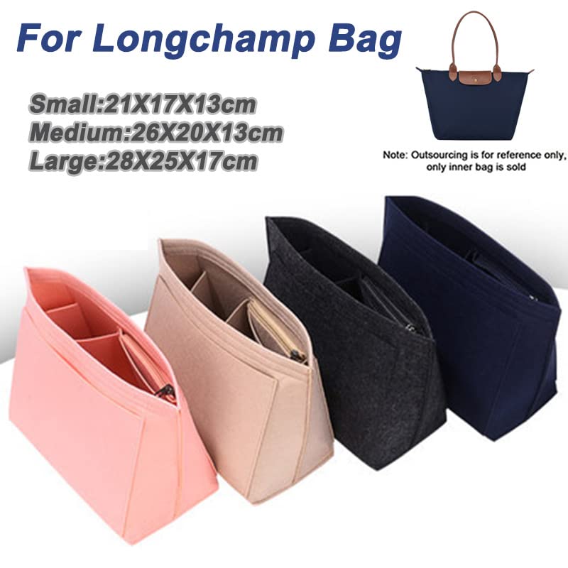 Pochette intérieure en Feutrine pour Trousse de Maquillage, Compatible avec Les Sacs à Main, idéale pour Les Voyages et Les Accessoires de Maquillage Portables.